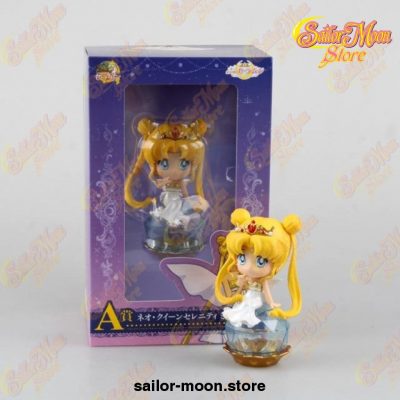 11Cm Q-Version Sailor Moon Doll Pvc Action Figure Blue A