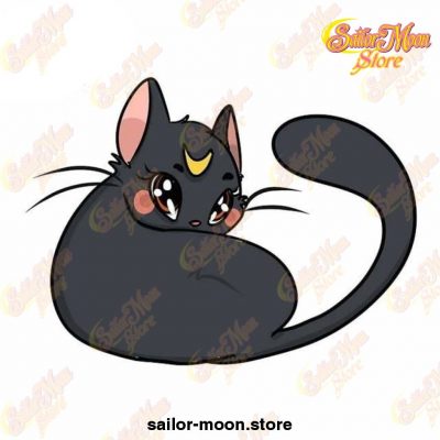 13Cm X 12.3Cm Sailor Moon Cat Car Stickers Waterproof Style 10