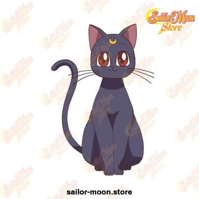 13Cm X 12.3Cm Sailor Moon Cat Car Stickers Waterproof Style 3