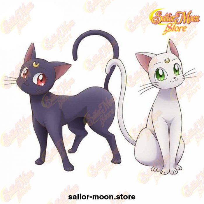 13Cm X 12.3Cm Sailor Moon Cat Car Stickers Waterproof Style 9