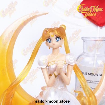 14Cm Super Sailor Moon Dolls Pvc Action Figure Wings Cake Decoration