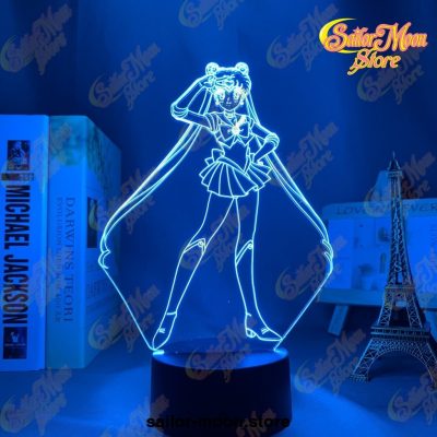 LED Night Light Acrylic Sailor Moon Figure Bedroom Decorative Gift 3D Table Lamp 