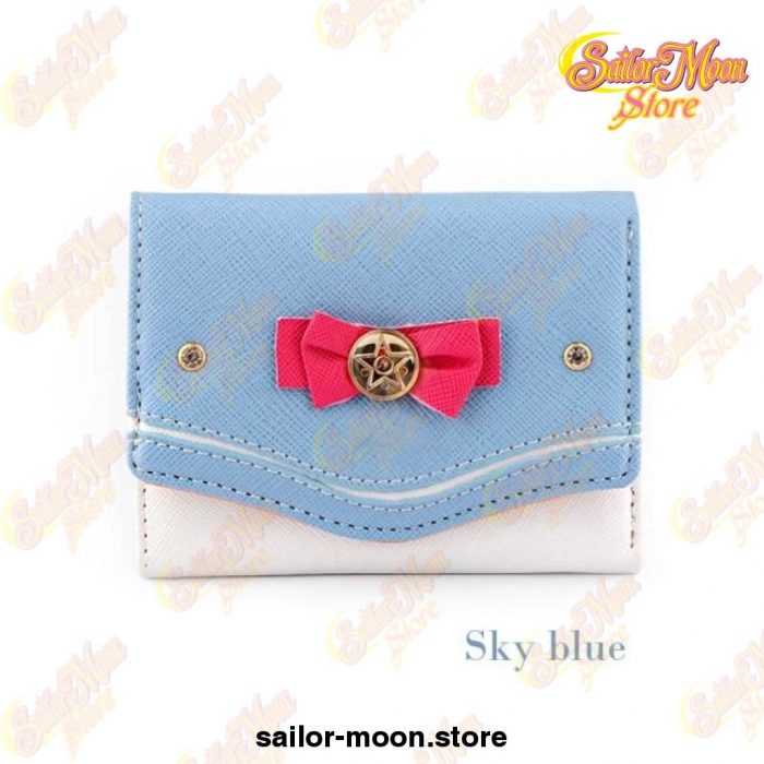2021 Sailor Moon Short Wallet Candy Fashion Sky Blue