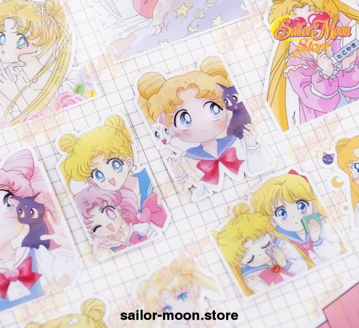 21Pcs/pack Creative Cute Self-Made Sailor Moon Scrapbooking Stickers