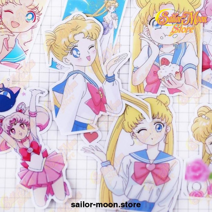 21Pcs/pack Creative Cute Self-Made Sailor Moon Scrapbooking Stickers
