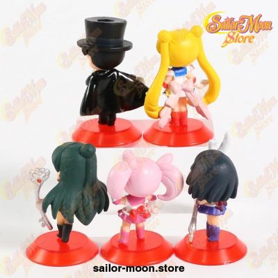 5Pcs/set Sailor Moon Chibi Pvc Figures Toys