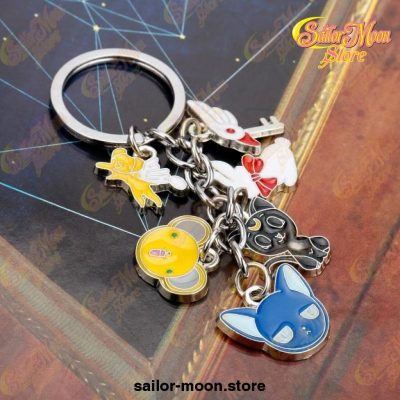 6Pcs/set Cute Sailor Moon Keychain