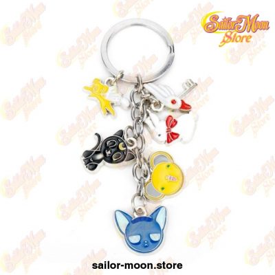 Sailor Moon Figures & Toys Keychains 6pcs/set Sailor Moon Keychains