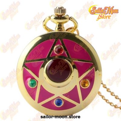 7 Types Japanese Sailor Moon Quartz Pocket Watch Fashion Unique Necklace Style 1