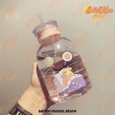 Cute Sailor Moon Transparent Plastic Water Bottle 500Ml / Style 4