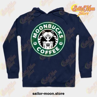 Moonbucks Coffee Hoodie Navy Blue / S