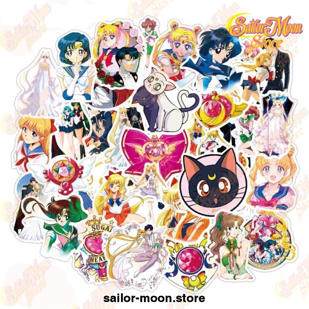 New 10/30/50pcs/pack Sailor Moon Stickers - Sailor Moon Store