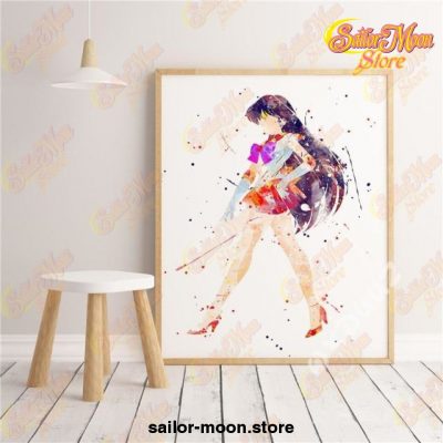 New Sailor Mars Water Color Poster Wall Art