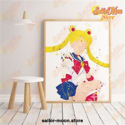 New Sailor Moon Water Color Poster Wall Art