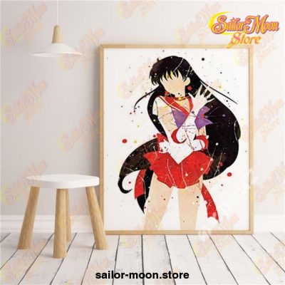Sailor Mars Water Color Poster Wall Art