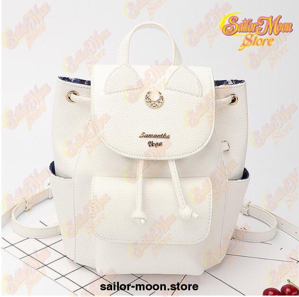 Details about   GU 25th Sailor Moon collaboration limited bag white & Black color Artemis Luna 