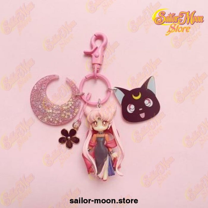 Sailor Moon Cat Lady Cute Keychain