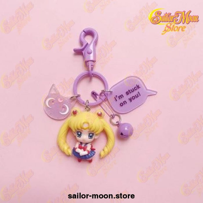 Sailor Moon Cat Lady Cute Keychain Style 2