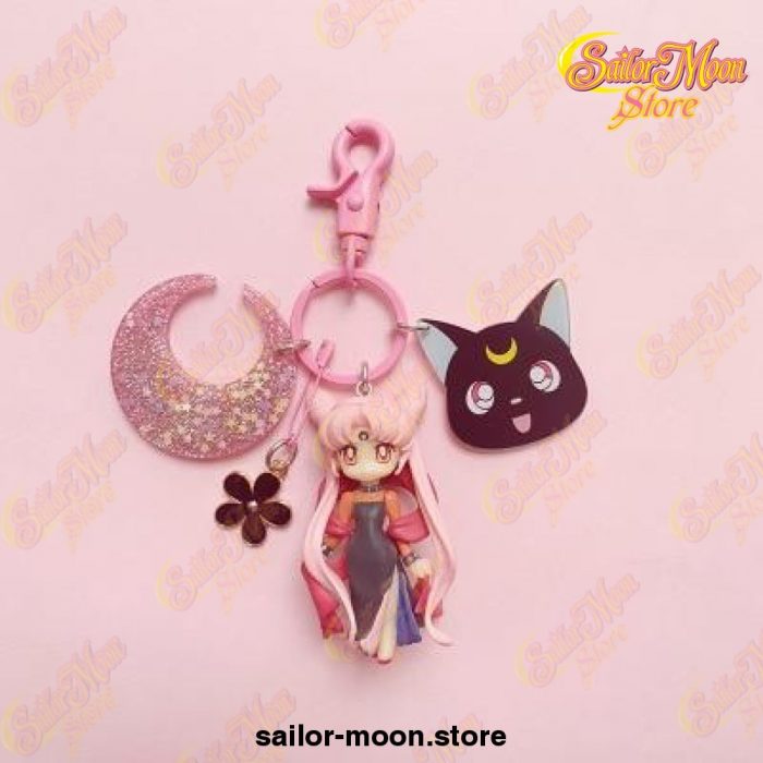Sailor Moon Cat Lady Cute Keychain Style 3