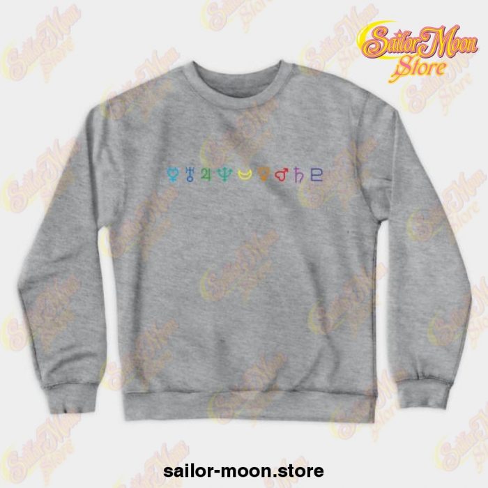Sailor Moon Crewneck Sweatshirt 03 Gray / S