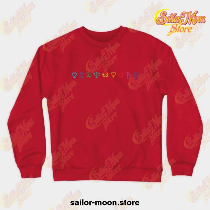 Sailor Moon Crewneck Sweatshirt 03 Red / S