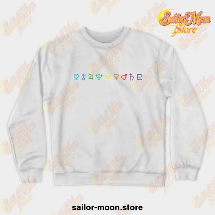 Sailor Moon Crewneck Sweatshirt 03 White / S