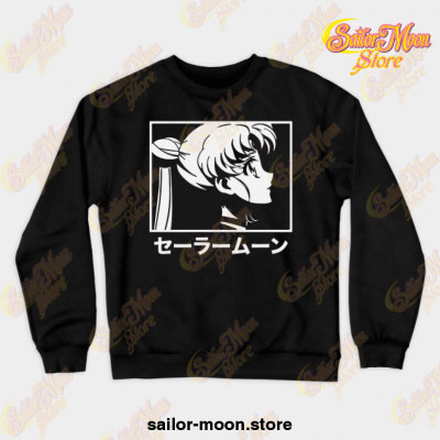 Sailor Moon Crewneck Sweatshirt Black / S