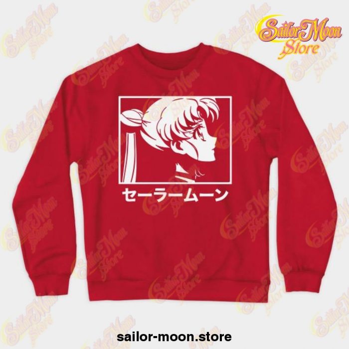 Sailor Moon Crewneck Sweatshirt Red / S
