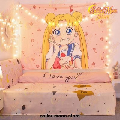 Sailor Moon Eats Tapestry Wall Decor 200X150Cm
