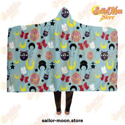 Sailor Moon Hooded Blanket #08 Adult / Premium Sherpa - Aop