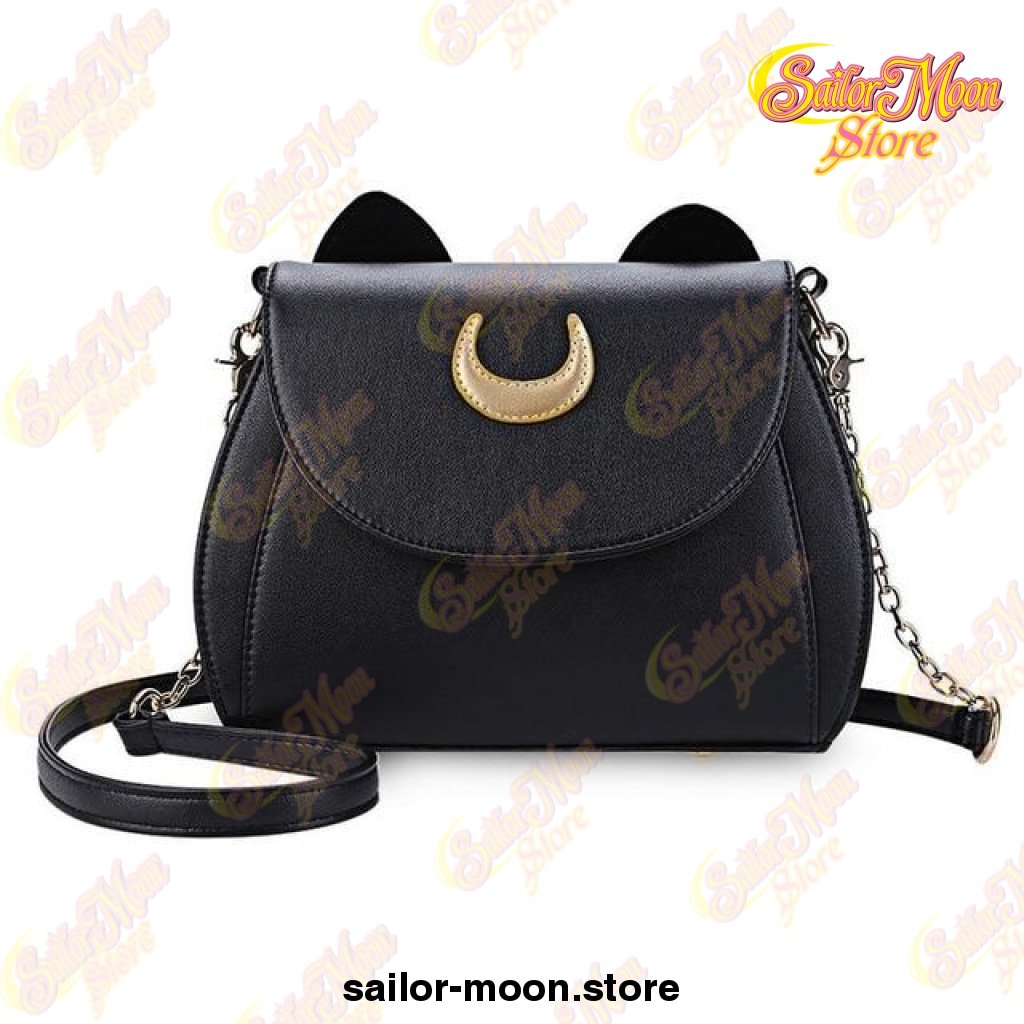 CoolChange Sailor Moon handbag made of PU leather with cat’s ears color black 