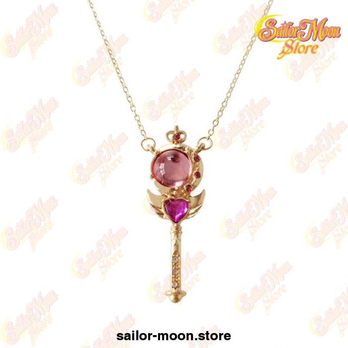 Sailor Moon Loving Wand Crystal Pendant Necklace Style 2