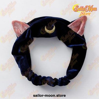 Sailor Moon Luna Cat Ears Hairband Hair Accessory Headband Blue