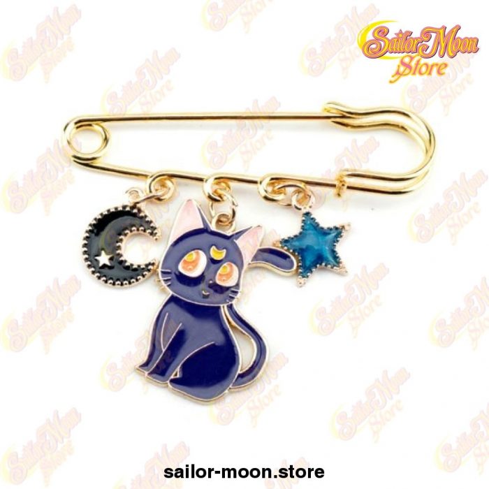 Sailor Moon Luna Cat Trinket Keychain Blue 2