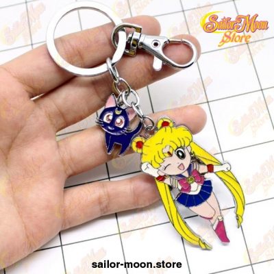 Sailor Moon & Luna Tsukino Usagi Keychain
