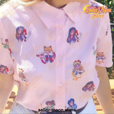 Top 7 Sailor Moon Pink Short Sleeve Shirt 2024 - Sailor Moon Store