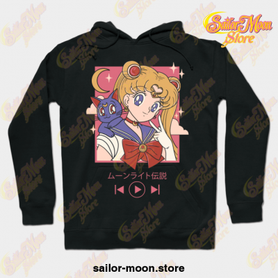 Sailor Moon Song Hoodie Black / S