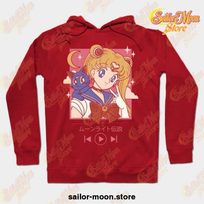 Sailor Moon Song Hoodie Red / S