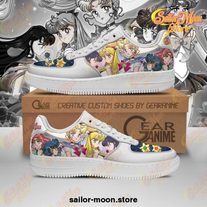 Sailor Moon Team Shoes Custom Anime Sneakers Pt10 Men / Us6.5 Air Force