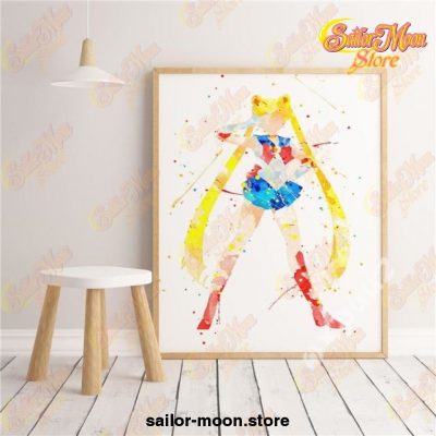 Sailor Moon Water Color Poster Wall Art