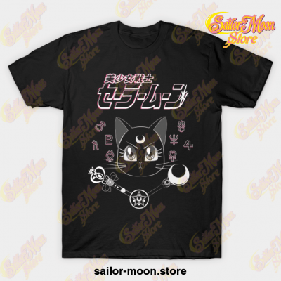 Sailro Moon Luna T-Shirt Black / S