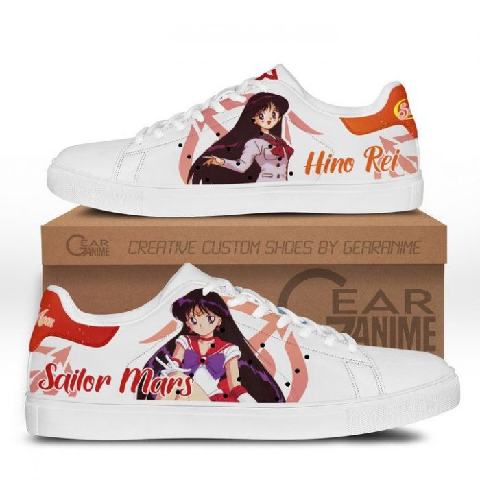 Sailor Mars Skate Sneakers Custom Sailor Anime Shoes - Sailor Moon Store