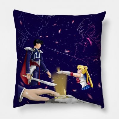 Sailor Moon And Endymion Throw Pillow Official Cow Anime Merch