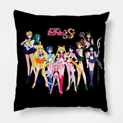Sailor Team S Throw Pillow Official Cow Anime Merch