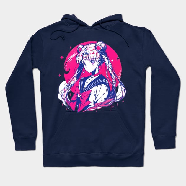 Sailor Moon Vintage Style Hoodie - Sailor Moon Store