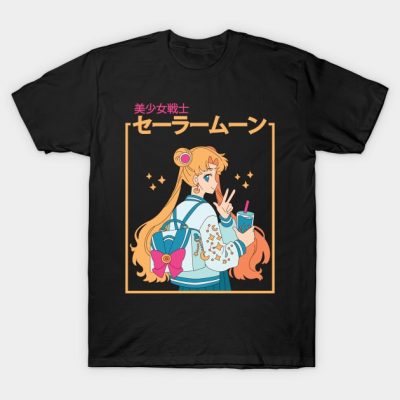Peace Moon T-Shirt Official Cow Anime Merch
