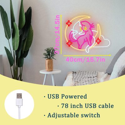 Anime Sailor Moon Cat Neon Sign Customize Custom Led Neon Signs Light for Wedding Bride To 3 - Sailor Moon Store
