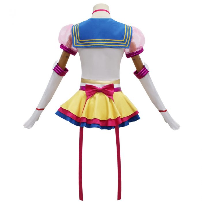 Anime Sailor Moon Cosplay Costume Wig Tsukino Usagi Uniform Dress Yellow Wig Halloween Carnivl Party Outfits 4 - Sailor Moon Store