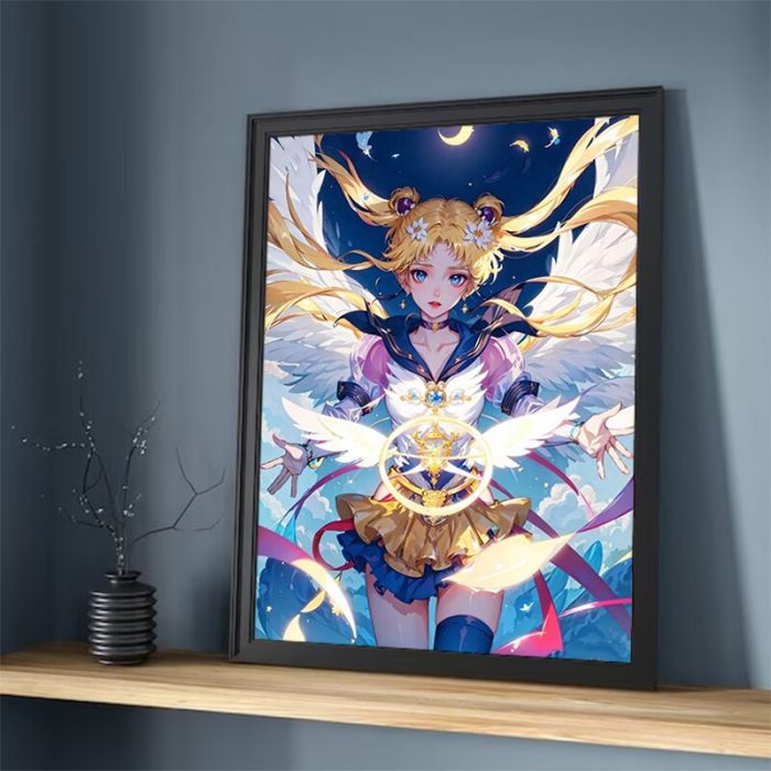 Posters for Wall Art Sailor Moon Canvas Decorative Painting Decorative Pictures for Living Room Cute Room 16 - Sailor Moon Store