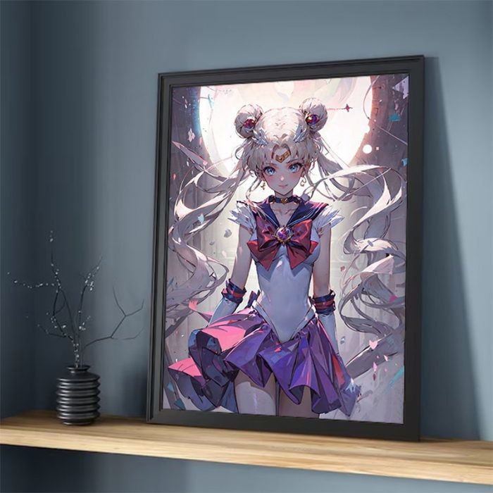 Posters for Wall Art Sailor Moon Canvas Decorative Painting Decorative Pictures for Living Room Cute Room 4 - Sailor Moon Store